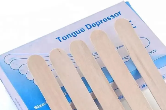 Depresor lidah kayu sekali pakai